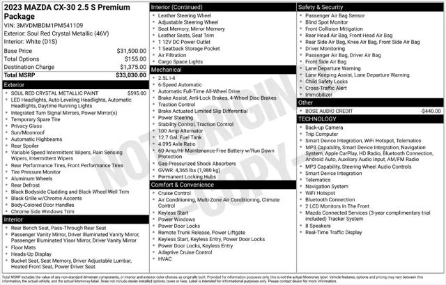 2023 Mazda CX-30 2.5 S Premium