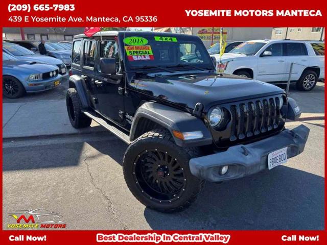 2018 Jeep Wrangler Unlimited Sport 4x4 for sale in Manteca, CA