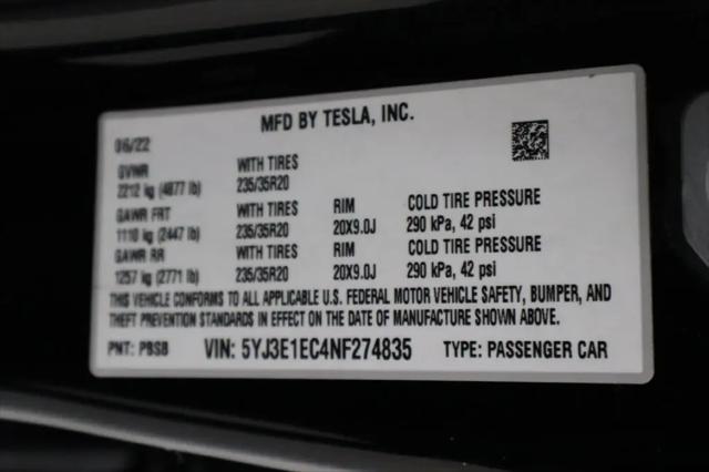 2022 Tesla Model 3 Performance Dual Motor All-Wheel Drive
