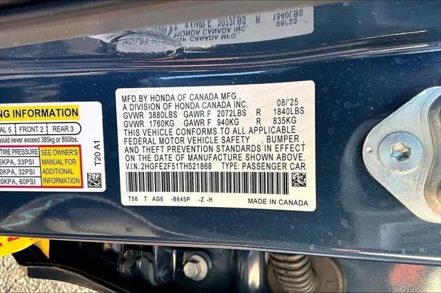 2026 Honda Civic Sport