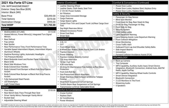 2021 Kia Forte GT-Line for sale in Greensboro, NC