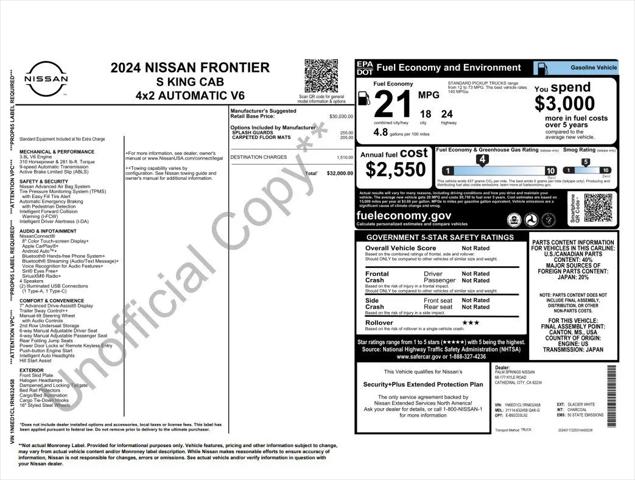 2024 Nissan Frontier King Cab S 4x2