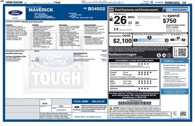 2024 Ford Maverick XLT for sale in Clermont, FL