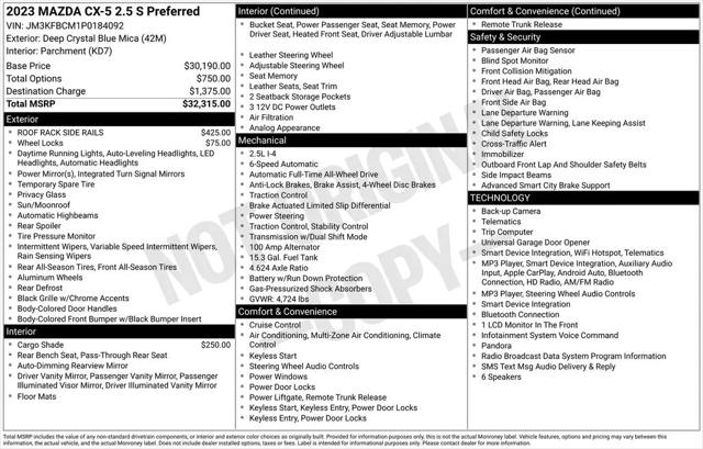2023 Mazda CX-5 2.5 S Preferred for sale in Fargo, ND