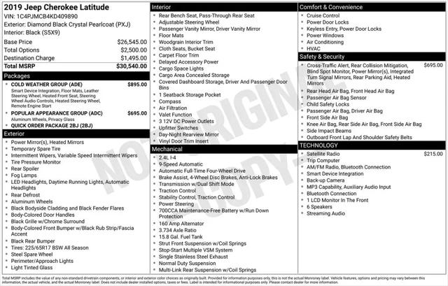 2019 Jeep Cherokee Latitude 4x4 for sale in Fargo, ND