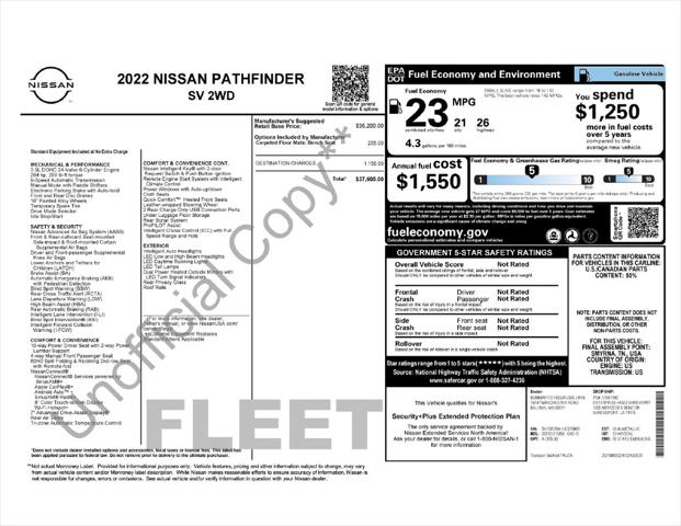 Used 2022 Nissan Pathfinder SV 2WD For Sale in Muscle Shoals, AL