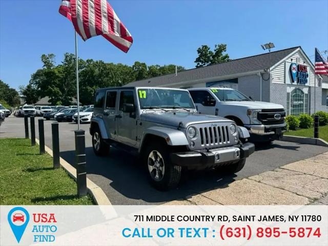 2017 Jeep Wrangler Unlimited Sahara 4x4 for sale in Saint James, NY