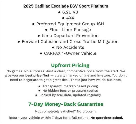 2025 Cadillac Escalade ESV Sport Platinum for sale in Appleton, WI