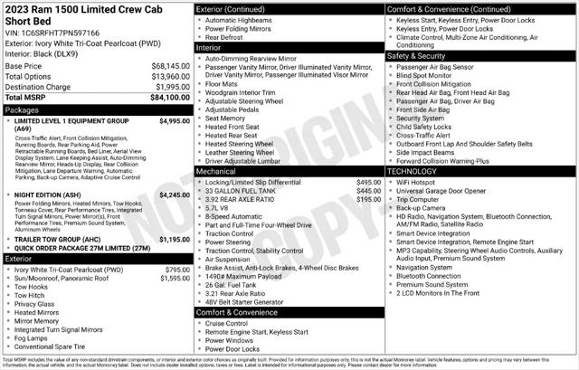 2023 Ram 1500 Limited Crew Cab 4x4 57 Box