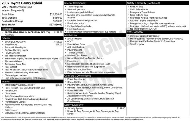 2007 Toyota Camry Base for sale in Huntsville, AL