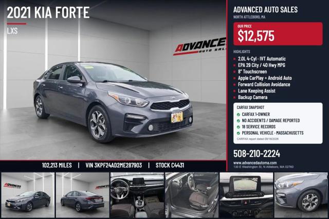 2021 Kia Forte LXS for sale in North Attleboro, MA
