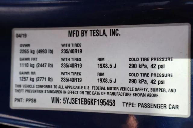 2019 Tesla Model 3 Performance