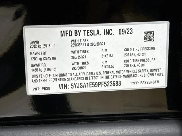 2023 Tesla Model S Standard Range