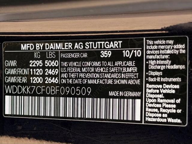 2011 Mercedes-Benz E-CLASS E 550 E 550