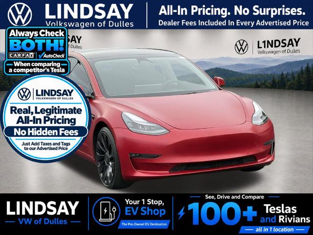 2022 Tesla Model 3 Performance Dual Motor All-Wheel Drive for sale in Sterling, VA