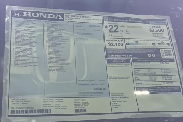 2027 Honda Odyssey Sport-L