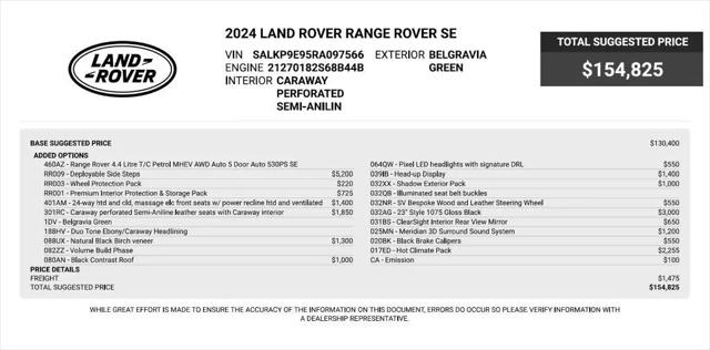 2024 Land Rover Range Rover P530 SE for sale in houston, TX