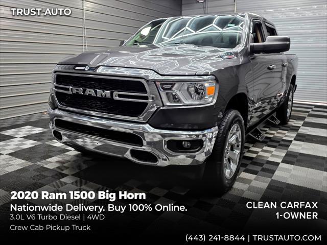 2020 Ram 1500 Big Horn 4WD Crew Cab 3.0L V6 Turbo Diesel Pickup Truck for sale in Sykesville, MD