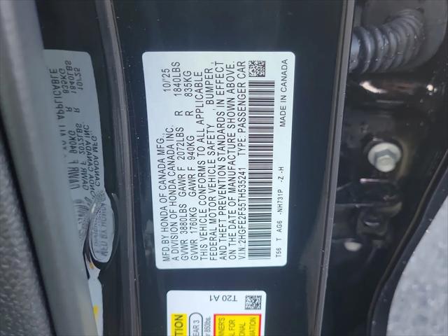 2026 Honda Civic Sport