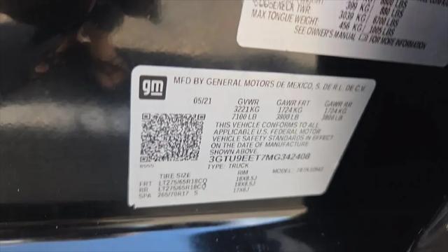2021 GMC Sierra 1500 4WD Crew Cab Short Box AT4