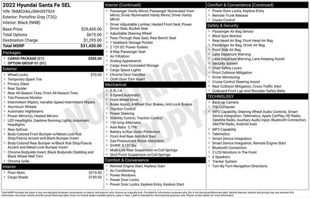 2022 Hyundai Santa Fe SEL for sale in Jacksonville, FL