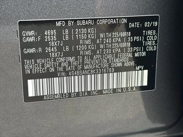 2019 Subaru Outback 2.5i Limited
