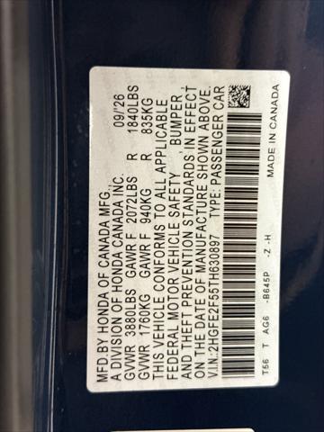 2026 Honda Civic Sport