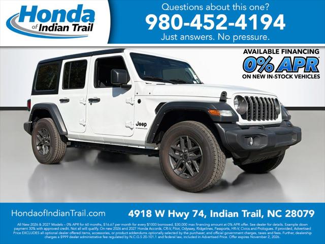 2024 Jeep Wrangler 4-Door Sport S 4x4 for sale in Indian Trail, NC