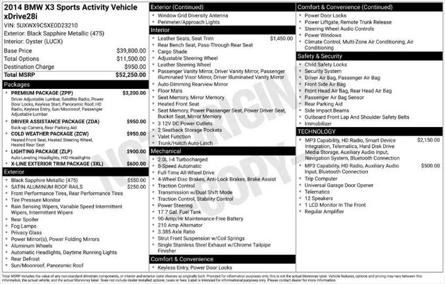 2014 BMW X3 xDrive28i for sale in Lenox, MA