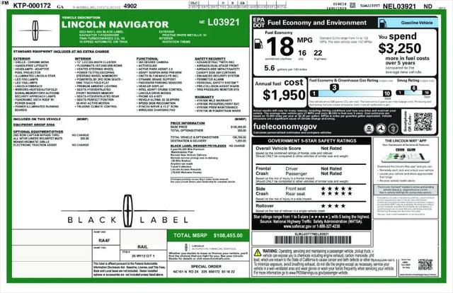 2022 Lincoln Navigator Black Label L for sale in Savannah, GA