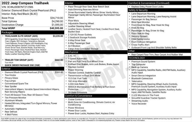 2022 Jeep Brújula Trailhawk 4x4 for sale in Chippewa Falls, WI