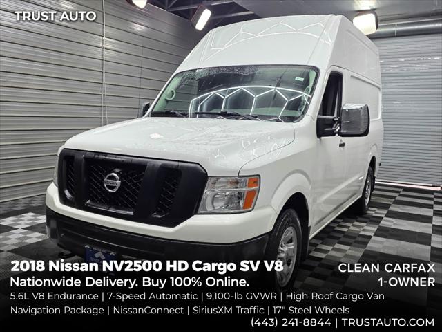 2018 Nissan 2500 SV V8 High Roof Minivan/Van for sale in Sykesville, MD