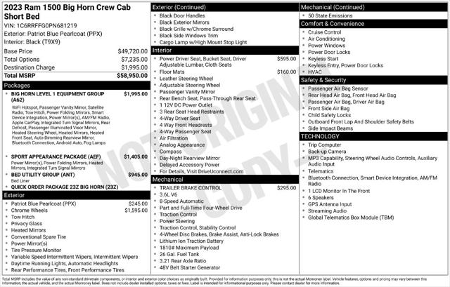 2023 Ram 1500 Big Horn