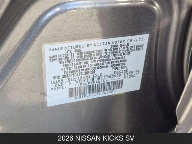 2026 Nissan Kicks SV