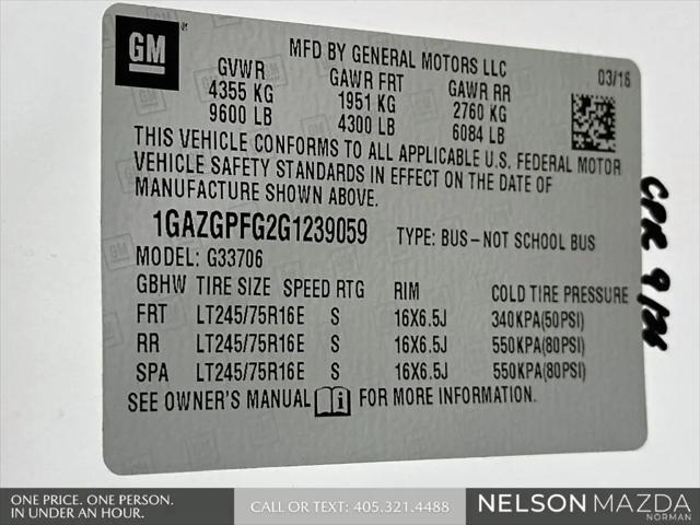 2016 Chevrolet Express LT