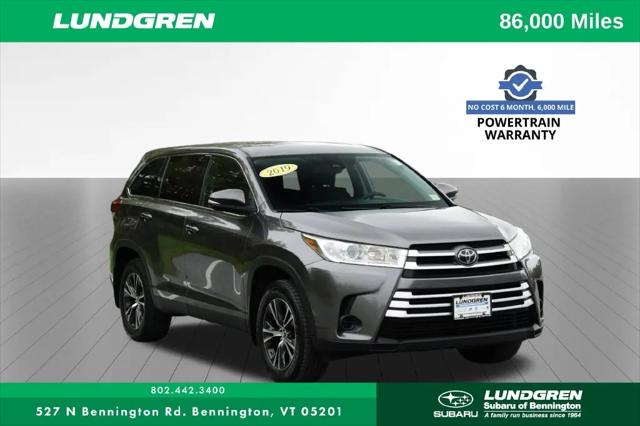 2019 Toyota Highlander LE for sale in Bennington, VT