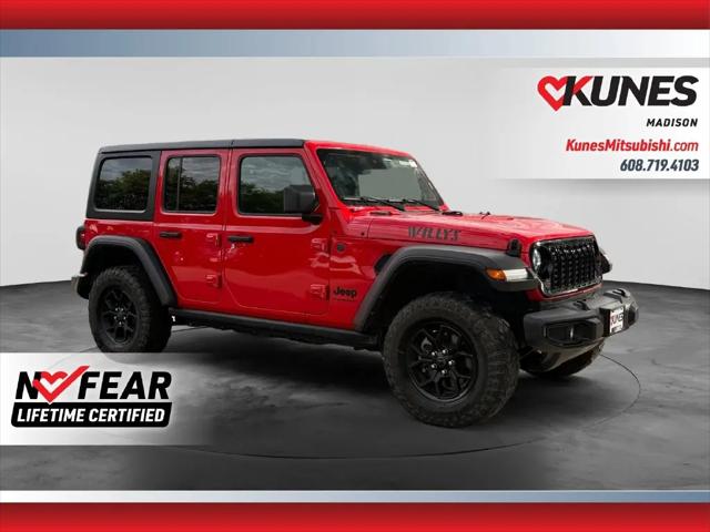 2025 Jeep Wrangler 4-Door Willys 4x4 for sale in Madison, WI