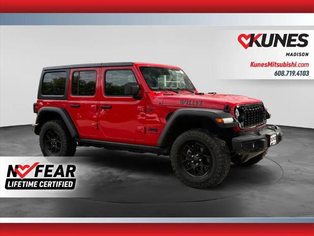 2025 Jeep Wrangler 4-Door Willys 4x4 for sale in Madison, WI
