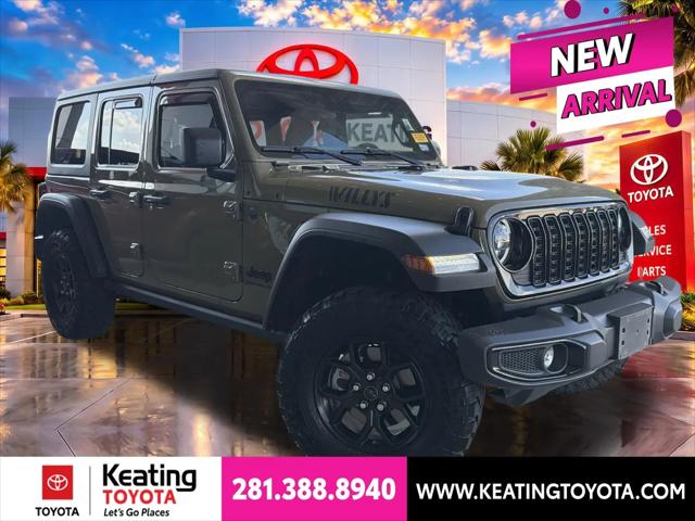2025 Jeep Wrangler 4-Door Willys 4x4 for sale in Manvel, TX