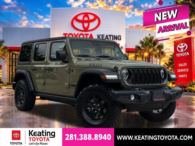 2025 Jeep Wrangler 4-Door Willys 4x4 for sale in Manvel, TX