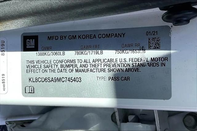 2021 Chevrolet Spark FWD 1LT Automatic