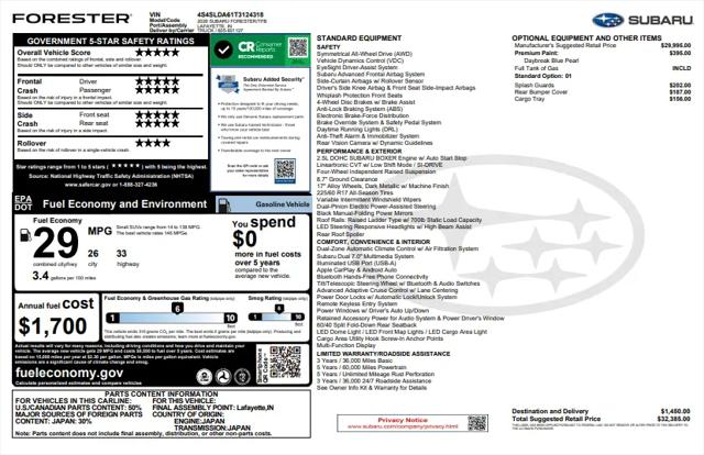 2026 Subaru Forester Base
