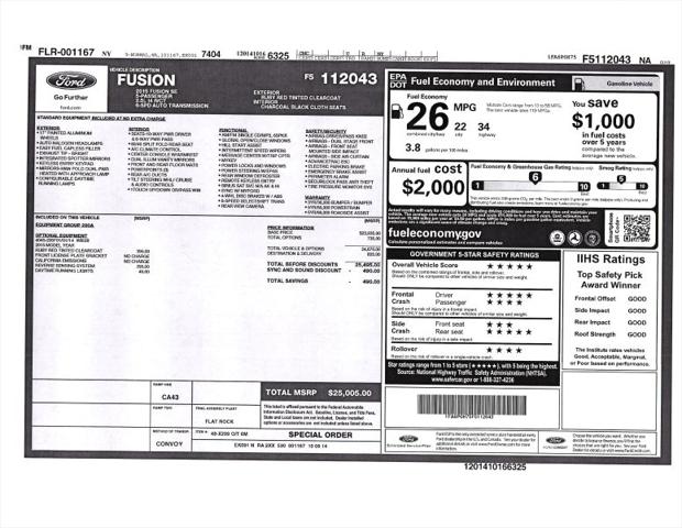 2015 Ford Fusion SE