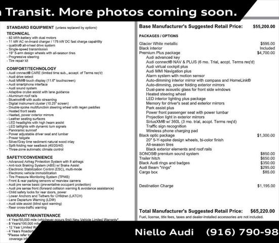 2024 Audi e-tron Premium Plus 55 quattro for sale in Sacramento, CA