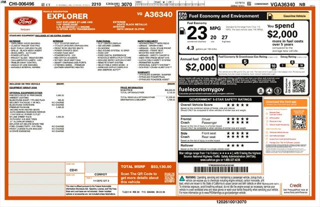 2027 Ford Explorer ST-Line for sale in Plainville, CT