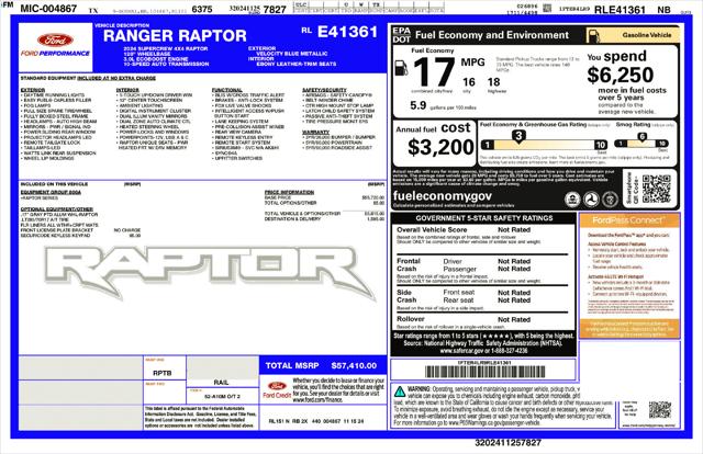 2024 Ford Ranger Raptor for sale in Jacksonville, FL
