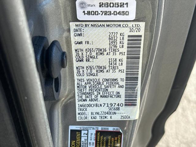2020 Nissan Frontier King Cab SV 4x4