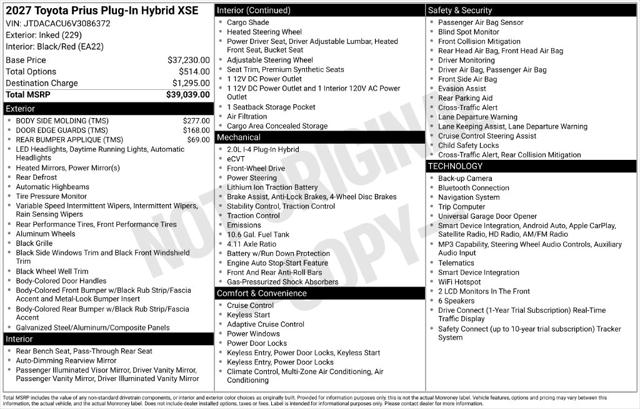 2027 Toyota Prius Plug-In XSE for sale in Ottumwa, IA