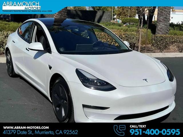 2022 Tesla Model 3 Rear-Wheel Drive for sale in Murrieta, CA