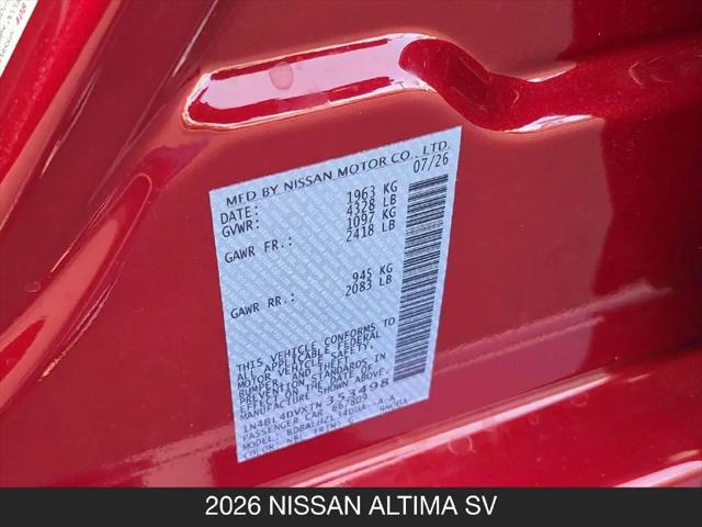 2026 Nissan Altima SV FWD